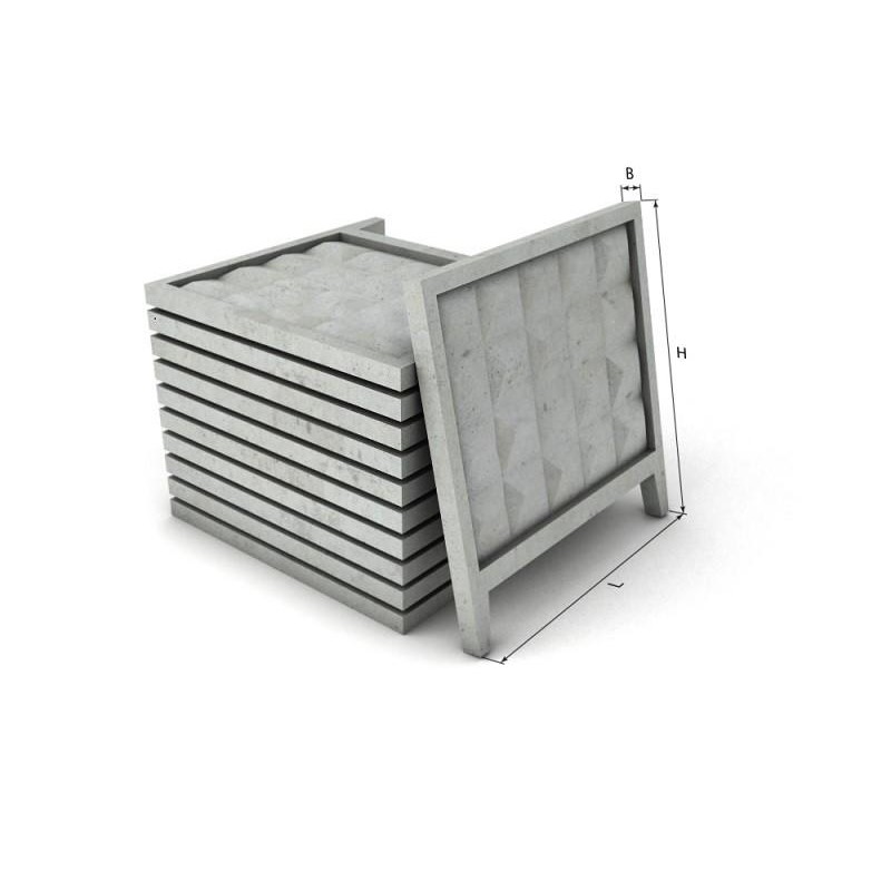 Плита забора ПО-7